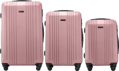 Zdjęcie produktu dla Komplet 3 walizek Wings KESTREL Rose gold