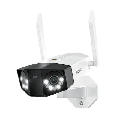 Zdjęcie produktu dla Reolink Duo 3 WiFi, podłączana zewnętrzna kamera bezpieczeństwa 8K 16 MP, widok 180°, dwuzakresowe Wi-Fi 6, kolorowy noktowizor
