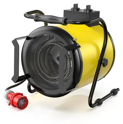 Produktbild von Elektrischer Werkstattheizkörper, 9000 Watt - 400 Volt Starkstrom - Gelb