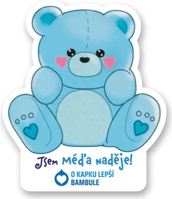 Image de Autocollant "Gouttes d'espoir", 50 CZK, couleur bleue