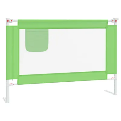 Produktbild von vidaXL Kleinkind-Bettschutzgitter Grün 100x25 cm Stoff