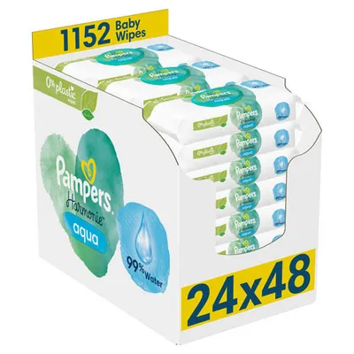 Obrázek produktu pro Pampers® 8006540811276 Pampers® Feuchttücher aqua Harmonie™, 1.152 St.
