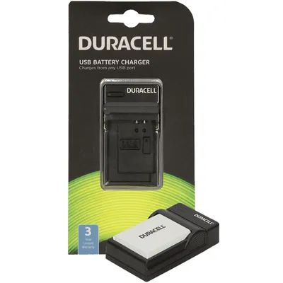 Produktbild von Duracell Ladegerät mit USB Kabel für DR9641/EN-EL5