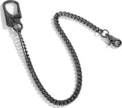 Produktbild von Famanu Schlüsselanhänger Karabinerhaken aus Legierung - Herren Geldbeutel Zubehör mit Edelstahlkette