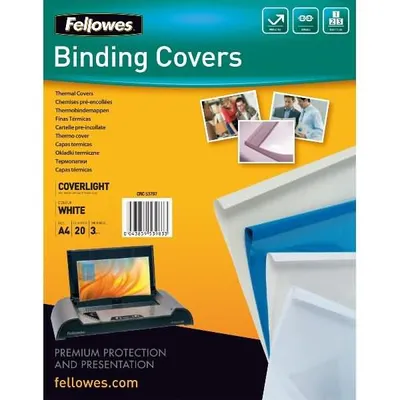 Image de Fellowes Thermobindemappe Coverlight 3mm       20PK