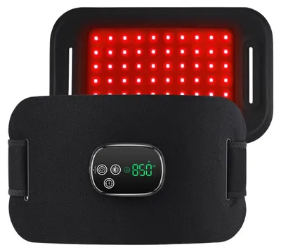 Obrázok produktu pre Infračervená lampa, červená svetelná terapia, pásik s 660 nm a 850 nm, s batériou 5000 mAh, 4 režimy