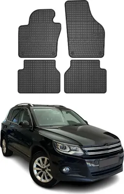 Obrázok produktu pre 2007-2018 VW Tiguan podlahové rohože gumové čierne 4 ks