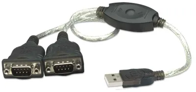 Productafbeelding van Manhattan 174947 Manhattan Converter: Dual-serieel naar USB, voor detailhandel