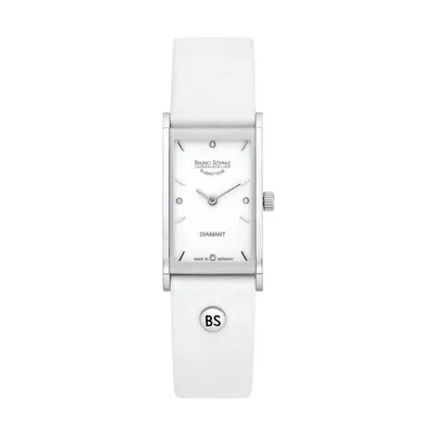 Produktbild von Bruno Söhnle 17-93099-991 Damen-Armbanduhr, Edelstahl-Gehäuse, Leder-Armband