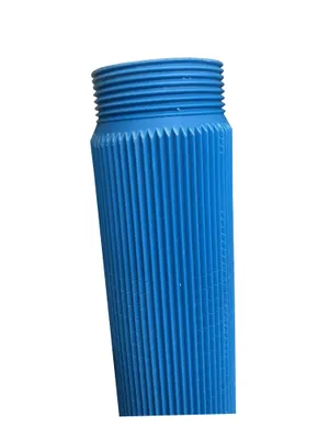 Produktbild von PVC filter Rebrovaný filter Filtračná rúrka Studničné potrubie 1 1/2" 1m rebrovaná verzia Rúrkový závit vrátane základnej krytky