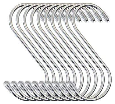 Produktbild von S-Haken aus robustem Edelstahl, S-förmige Metallhaken