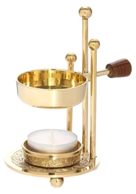 Immagine prodotto di Solidchoice - Porta incenso regolabile con manico in legno