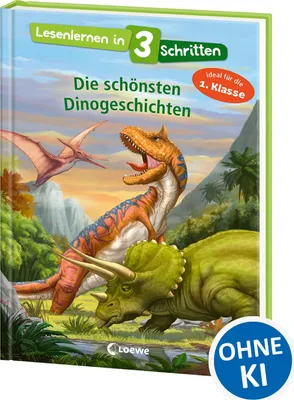 Produktbild von Lesenlernen in 3 Schritten - Die schönsten Dinogeschichten
