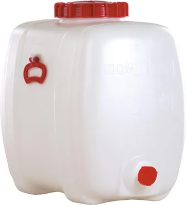 Produktbild von GRAF Universal Fass, Getränkefass mit Schraubverschluss, oval, 100 Liter, Polyethylen, weiß