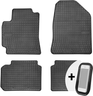 Image de Tapis de sol en caoutchouc Tapis de sol pour voiture Jeu de 4 pièces - convient pour Hyundai Elantra 6 à partir de 2016
