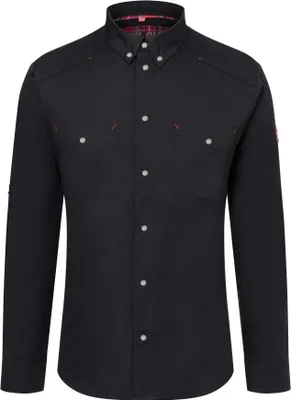 Produktbild von KARLOWSKY Herren Kochhemd ROCK-CHEF®-Stage2 Langarm Schwarz 60