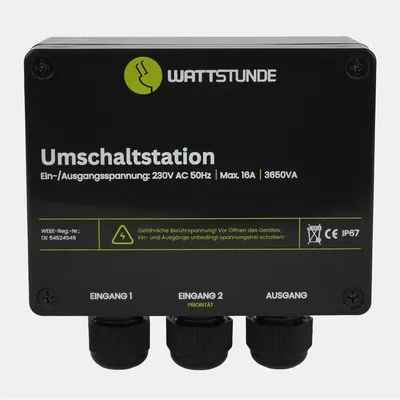 Produktbild von WATTSTUNDE® NVS Umschaltstation 16A Netzvorrangschaltung