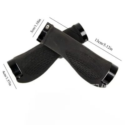 Produktbild von 1 paar ergonomisch Fahrrad Lenker Griffe,Zwei Seiten Lock-On Design,lichtgewicht en super comfortabel,Rutschschutz,Makkelijk vast te zetten