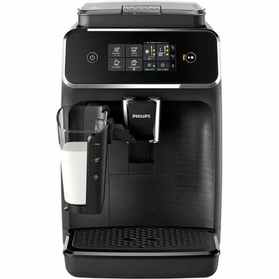 Produktbild von Plně automatický kávovar Philips řady 2200, 3 kávové speciality, mléčný systém LatteGo, dotykový displej, černý (EP2230/10)