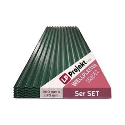 Obrázok produktu pre LP Projekt 5-dielna vlnitá doska 90 x 117 cm – ľahké a odolné plastové vlnitá doska | Prístrešky, záhrada a terasa – dosky odolné voči poveternostným vplyvom pre exteriér