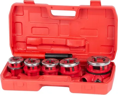Produktbild von Satz Schneideisen Strend Pro PP3304.T062 3/8" - 1 1/4", zum Schneiden von Gewinden, 5-teilig