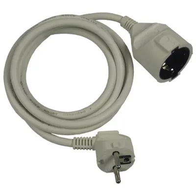 Zdjęcie produktu dla Przedłużacz H05VV-F 1,5 m biały