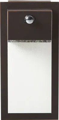 Zdjęcie produktu dla BELIANI Lampa ścienna zewnętrzna LED kinkiet czarny matowe wykończenie metalowa szkło żelazo z czujnikiem ruchu nowoczesna do ogrodu