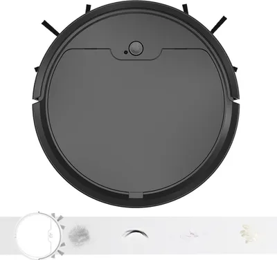 Produktbild von Roboterstaubsauger 2000Pa,Saugroboter Wischfunktion, 3000mAh, Kehr- & Wischroboter, Schwarz