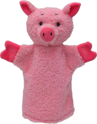 Image de Marionnette cochon avec son, 26 cm
