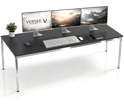 Produktbild von Schreibtisch / Konferenztisch VERSEE VST1 180x60 cm Schwarz – höhenverstellbar, stabil