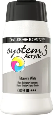 Obrázok produktu pre Daler Rowney System3 Akrylová farba Titanium White 500 ml 1 ks