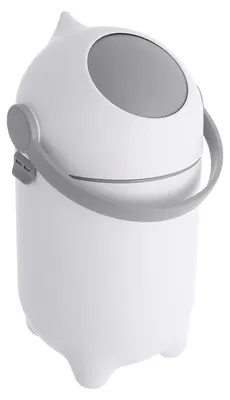 Image de Seau de rangement avec couvercle - 15 litres - Blanc