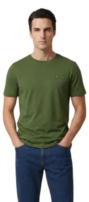Produktbild von Tommy Hilfiger ESS SEASONAL REG FIT Herren T-Shirt Grün : Größe - L Größe: L