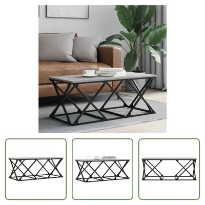 Produktbild von The Living Store Couchtisch Grau Sonoma 100x49x40 cm Holzwerkstoff