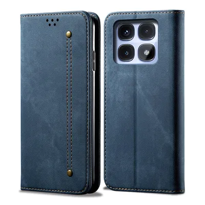 Obrázek produktu pro Pouzdro pro Xiaomi Redmi K70 Ultra, Kožené Peněženkové Pouzdro s Magnetickým Uzavíráním a Stojánkem modré