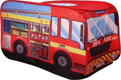 Obrázek produktu pro iPlay 8153 Dětský pop up stan ve tvaru hasičského auta 110 x 70 x 70 cm