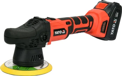 Produktbild von Yato YT-82920, Rotierende Autopoliermaschine, 5000 RPM, Schwarz, Rot, 1,8 kg, Akku