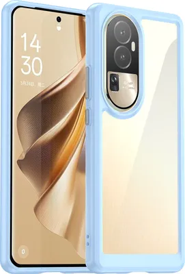 Obrázek produktu pro Pouzdro pro Oppo Reno10 průhledné, nárazuvzdorné TPU silikonové ochranné pouzdro modré