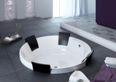 Produktbild von Hoesch Aviva Rundbadewanne Durchmesser 1800 mm weiß - 6620.010