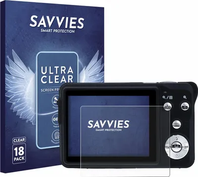 Produktbild von 18x Für Rollei Compactline 880 Schutzfolie Savvies Displayschutz Display Schutz Folie Klar Transparent