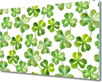 Produktbild von Glas Schneidebrett Herdabdeckplatten Schneideplatten - 80x52 cm - Grün Kleearten