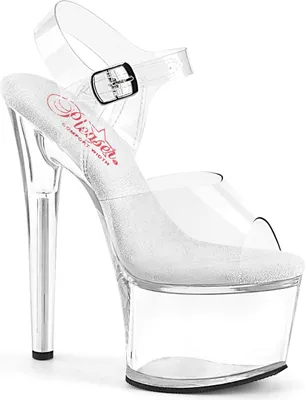 Produktbild von PASSION-708 Damen Sandale von Pleaser, Transparent  , EU 40, US 10