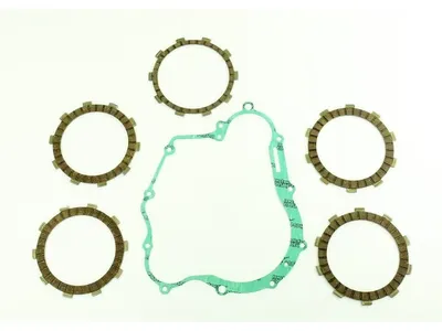Imagen del producto de Discos de embrague con junta para tapa del embrague, compatibles con Yamaha WR 125 R (modelos '09-'11) y WR 125 X (modelos '06-'11)