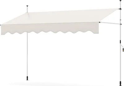 Produktbild von Einziehbare Markise, ohne Bohren, höhenverstellbar, UV-beständig
