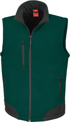 Produktbild von Result R123X | Herren Soft Shell Bodywarmer / Weste - Farbe: Bottle - Größe: L