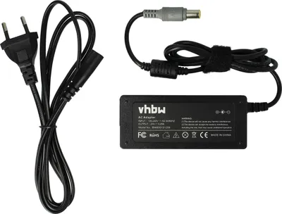 Produktbild von vhbw Netzteil kompatibel mit IBM Lenovo ThinkPad X230i, X60, X230, X300, X220i, X220, X22s, X220t, X301, X201s, X61, X60S Notebook - 200 cm, 65 W