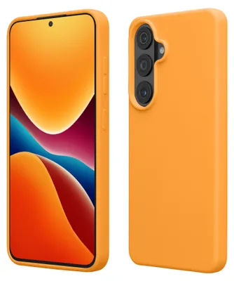 Produktbild von kwmobile Handyhülle für Samsung Galaxy S26 Plus Hülle - Case Silikon - Kabelloses Laden - Schutzhülle Cover in Fruity Orange