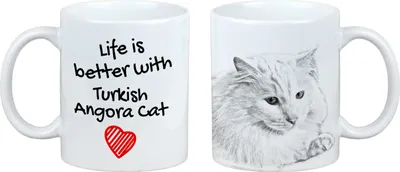 Produktbild von Art-Dog Keramiktasse Türkisch Angorakatze