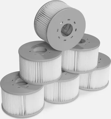 Produktbild von sweeek - Satz von 6 Filtern V2 für Whirlpools MSPA - Grau