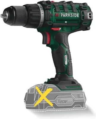 Image de Perceuse sans fil 20 V avec mallette de transport - Vitesse variable